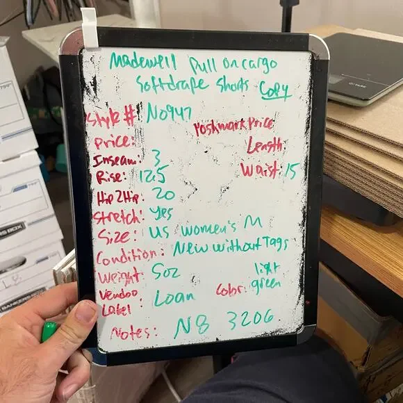 Madewell Pull On Cargo Softdrape Lightweight High Rise Shorts US Women's M New - Picture 7 of 7